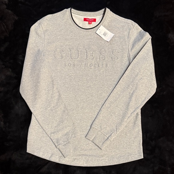 Guess Other - Guess Heather Gray Embossed Logo